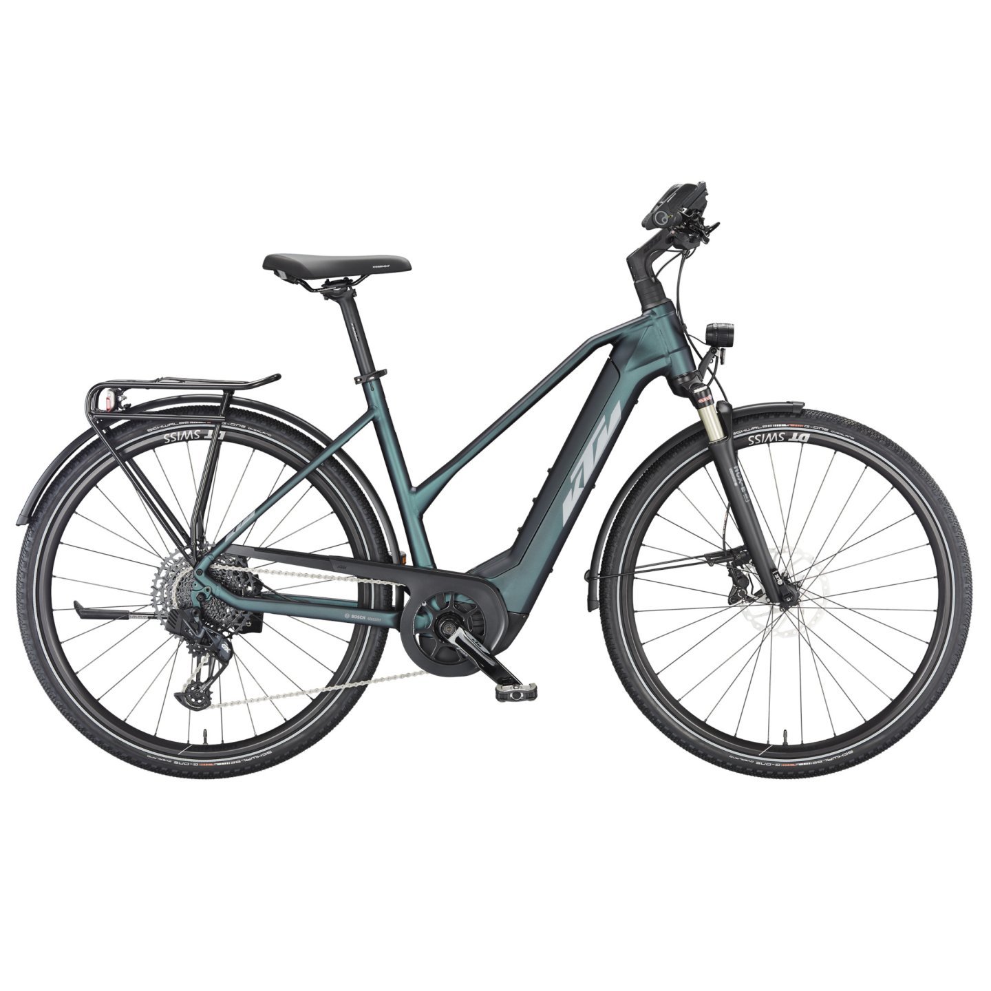 KTM VTC Électrique Femme - MACINA SPORT 710 GX AXS - 2023 - green purple flip matt (silver+blue)