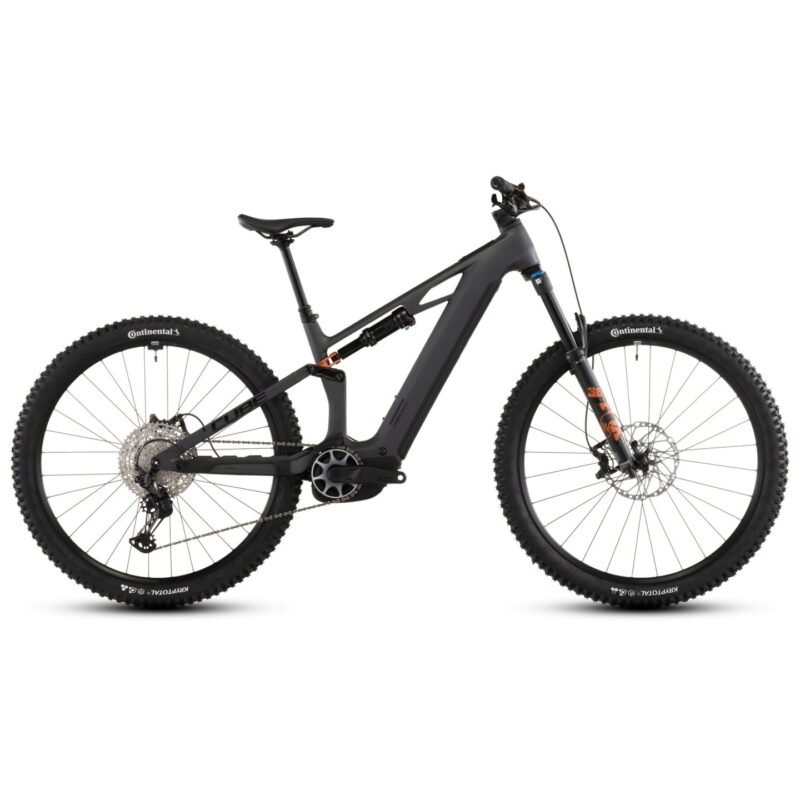 CUBE VTT Électrique Carbone - STEREO HYBRID ONE44 HPC SLX 800 - 2026 - 27.5“ – slabgrey / orange