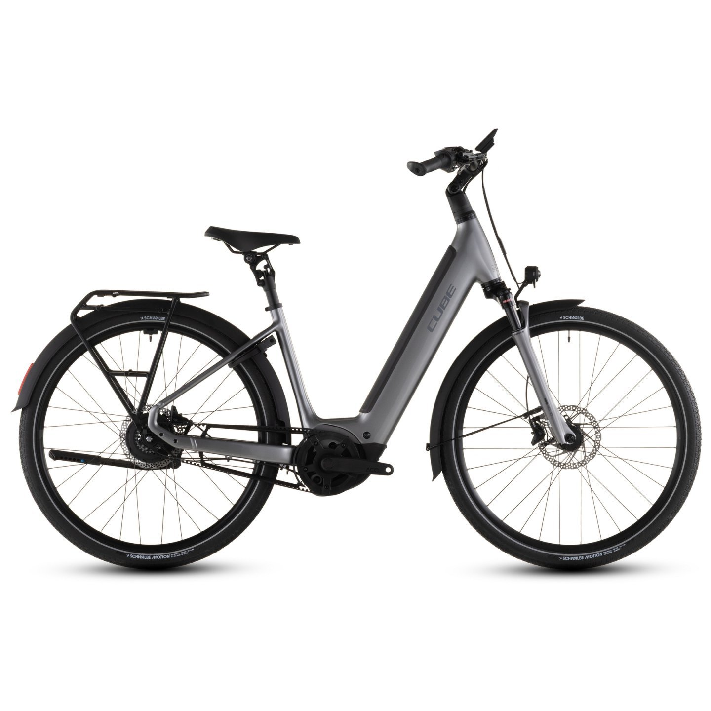 CUBE Vélo Électrique - SUPREME HYBRID Deluxe Pro 600 - Easy Entry - 2026 - 28“ – quicksilver / grey