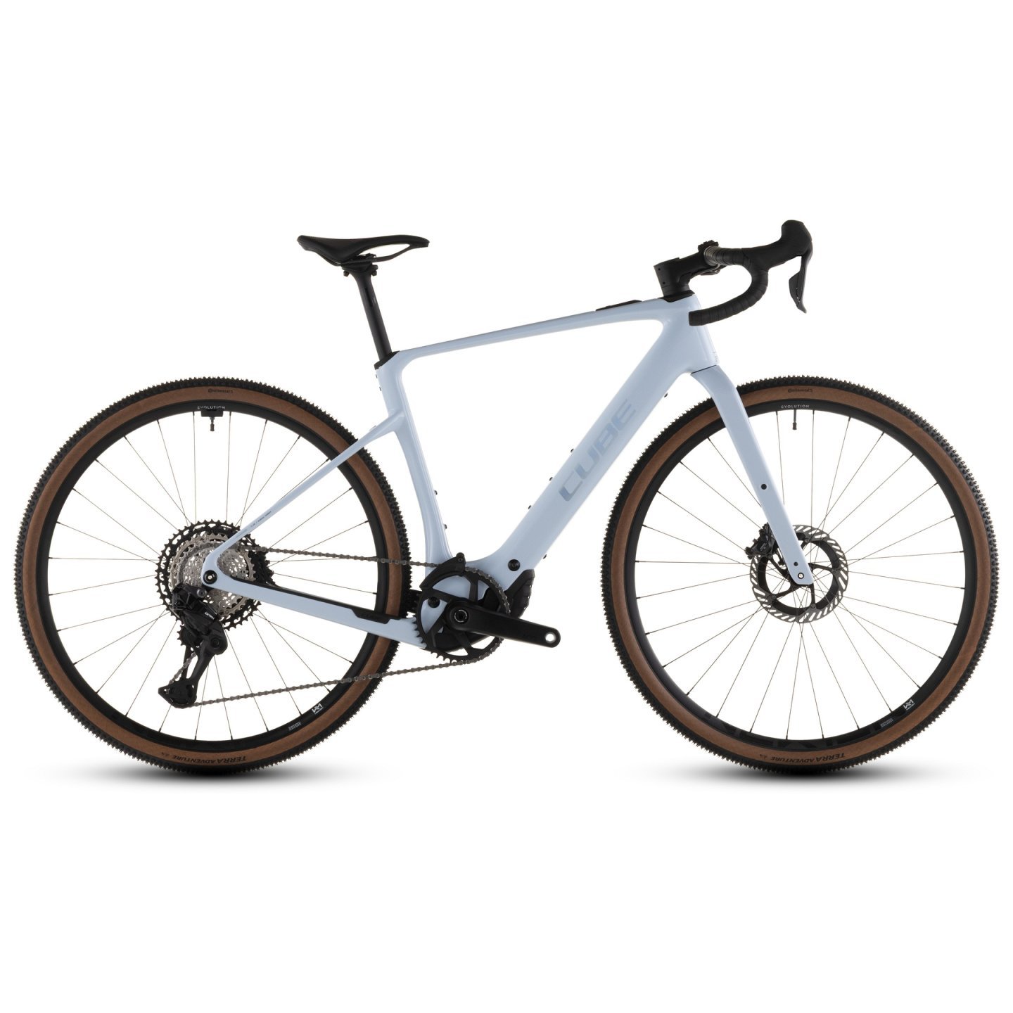 CUBE Vélo Électrique Gravel Carbone - NUROAD HYBRID C:62 SLX 400X - 2026 - iceblue / prism