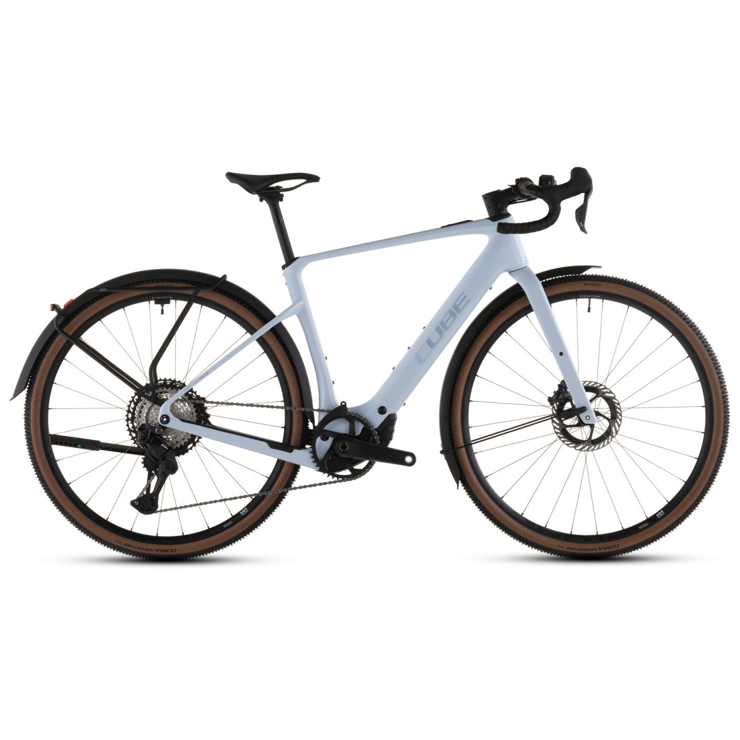 CUBE Vélo Électrique Gravel Carbone - NUROAD HYBRID C:62 SLX 400X FE - 2026 - iceblue / prism