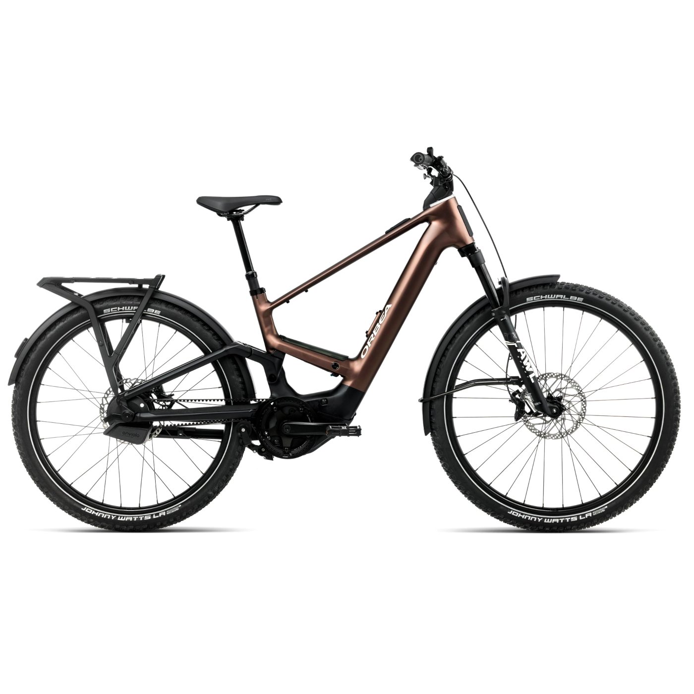 Orbea VTC Électrique Entraînement par Courroie - MUGA 10 - 2026 - 29"/27.5" | Metallic Rust - Diamond Black (matt)