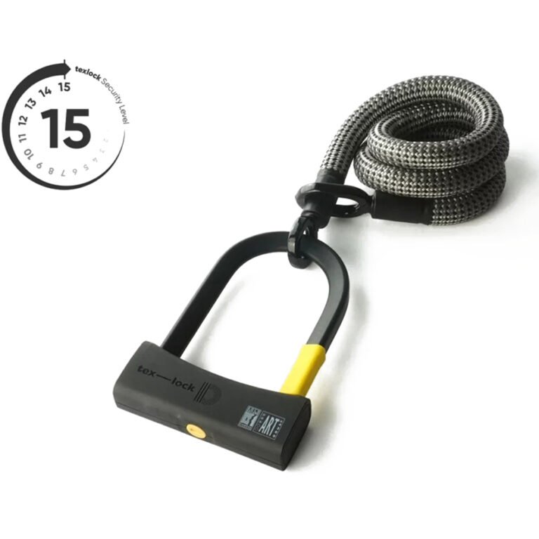 tex–lock eyelet avec antivol u D-lock - 120cm - electric grey
