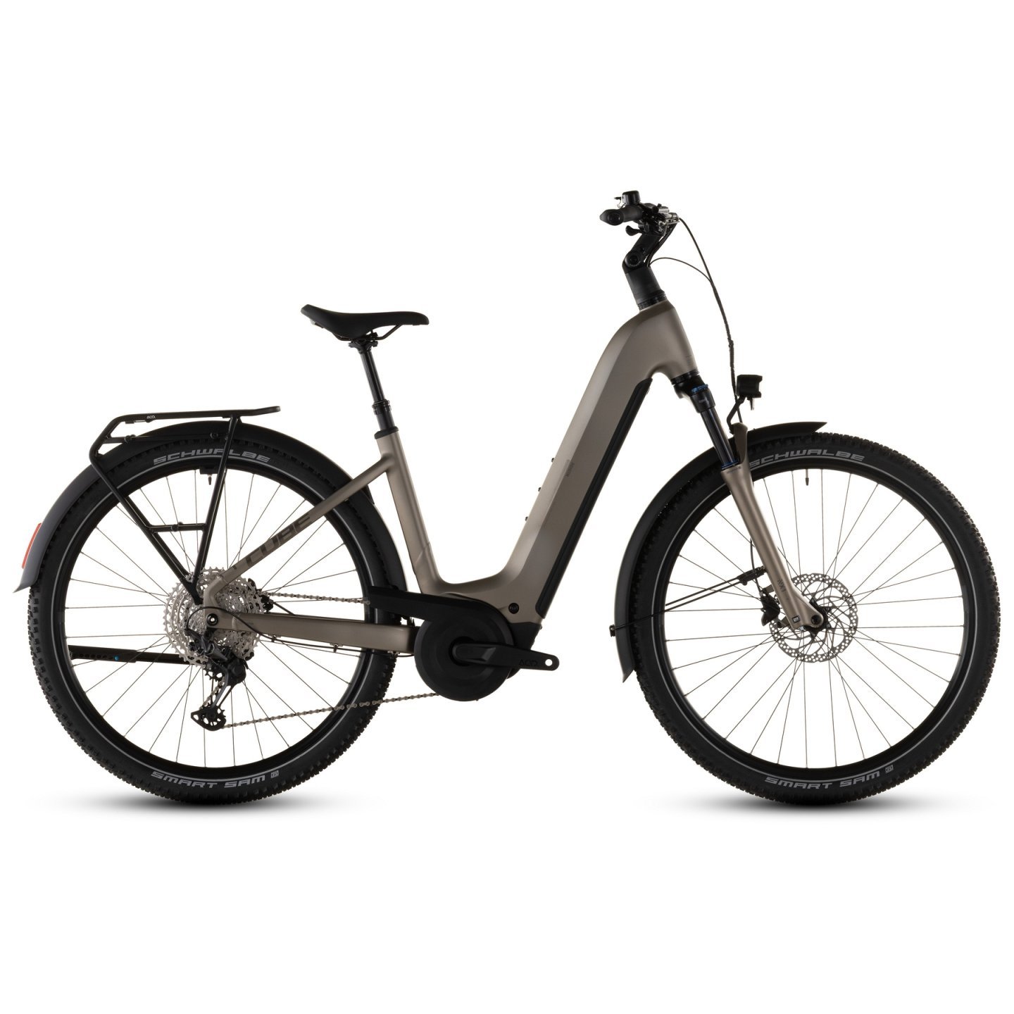 CUBE Vélo Électrique - NURIDE HYBRID Pro 600 - Easy Entry - 2026 - flashstone / chrome