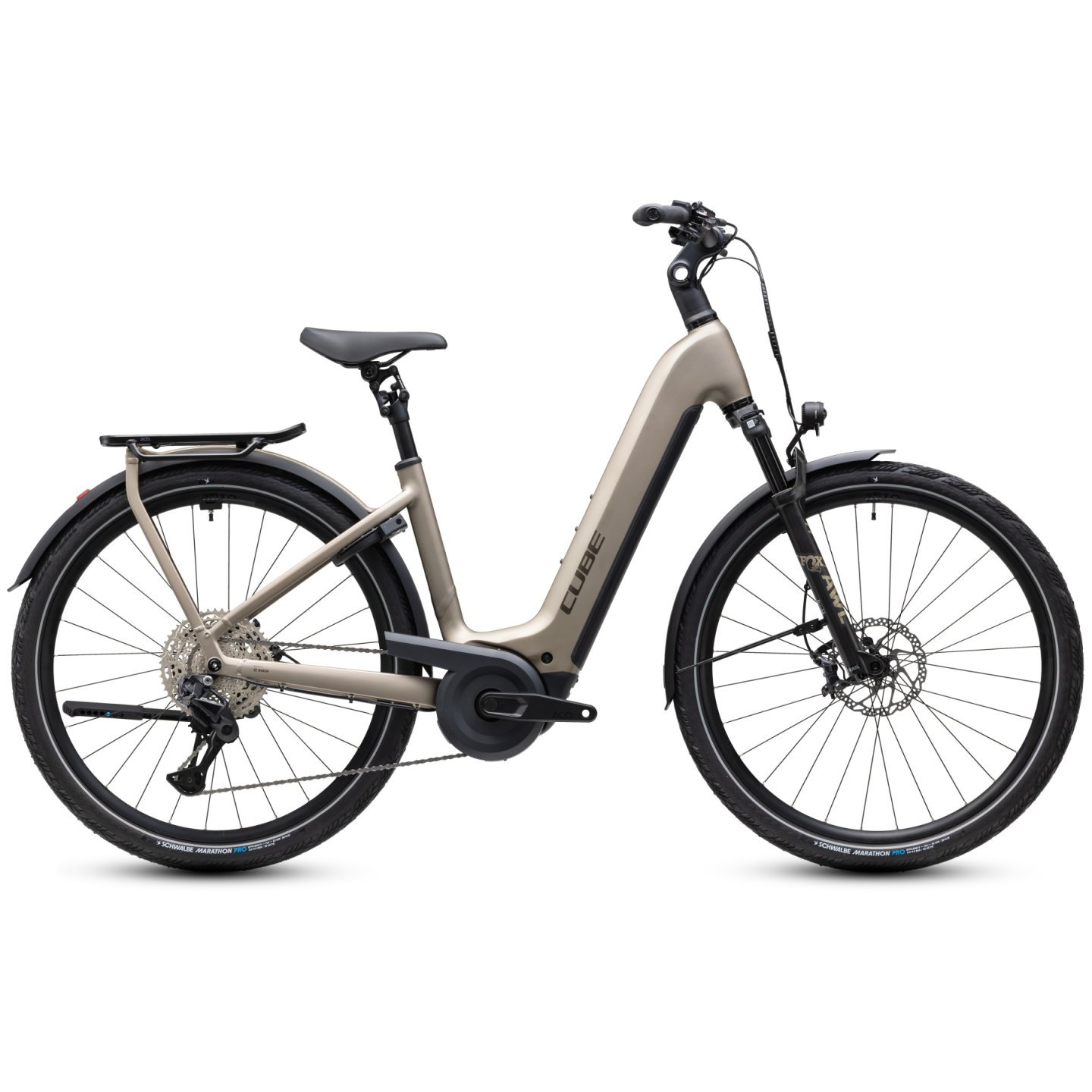 CUBE VTC Électrique - KATHMANDU HYBRID SLX 800 - Easy Entry - 2027 - flashstone / chrome