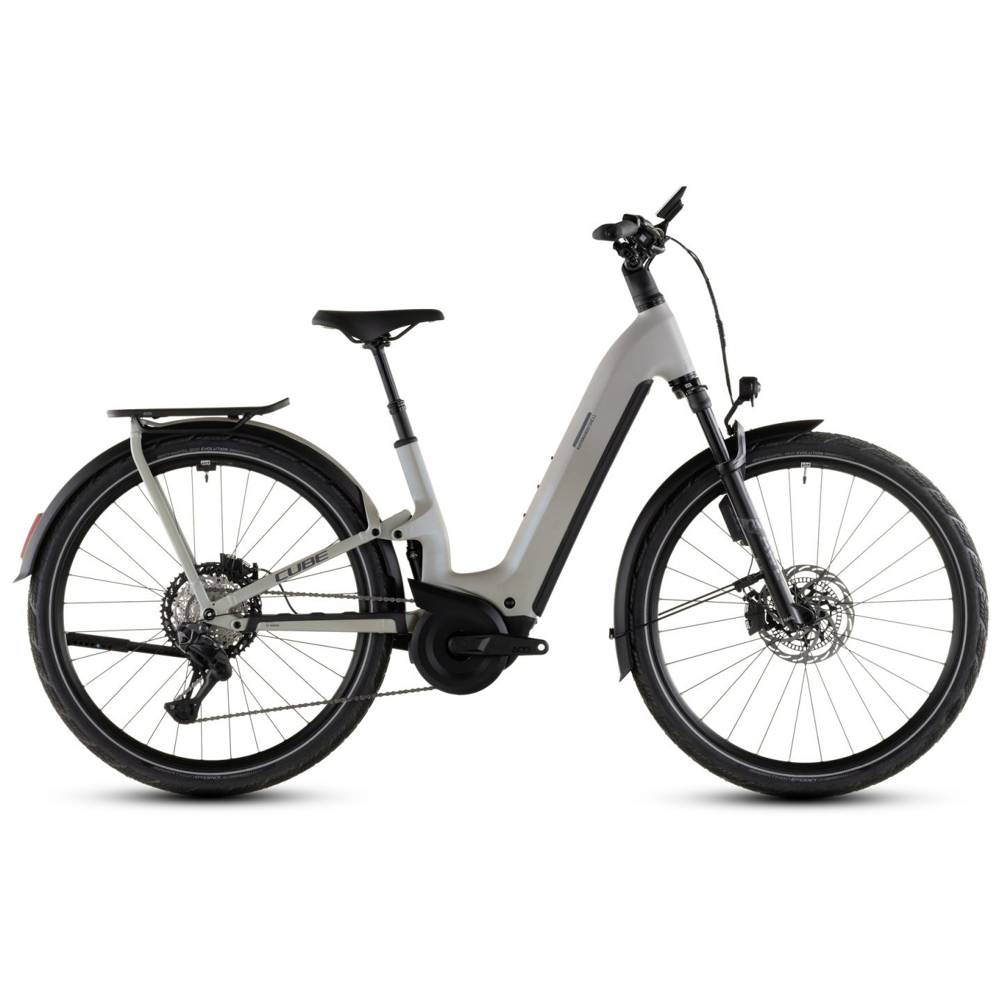 CUBE VTC Électrique Carbone - Easy Entry - KATHMANDU HYBRID ONE11 HPC SLT 800 - 2026 - glintsand / oatgrey