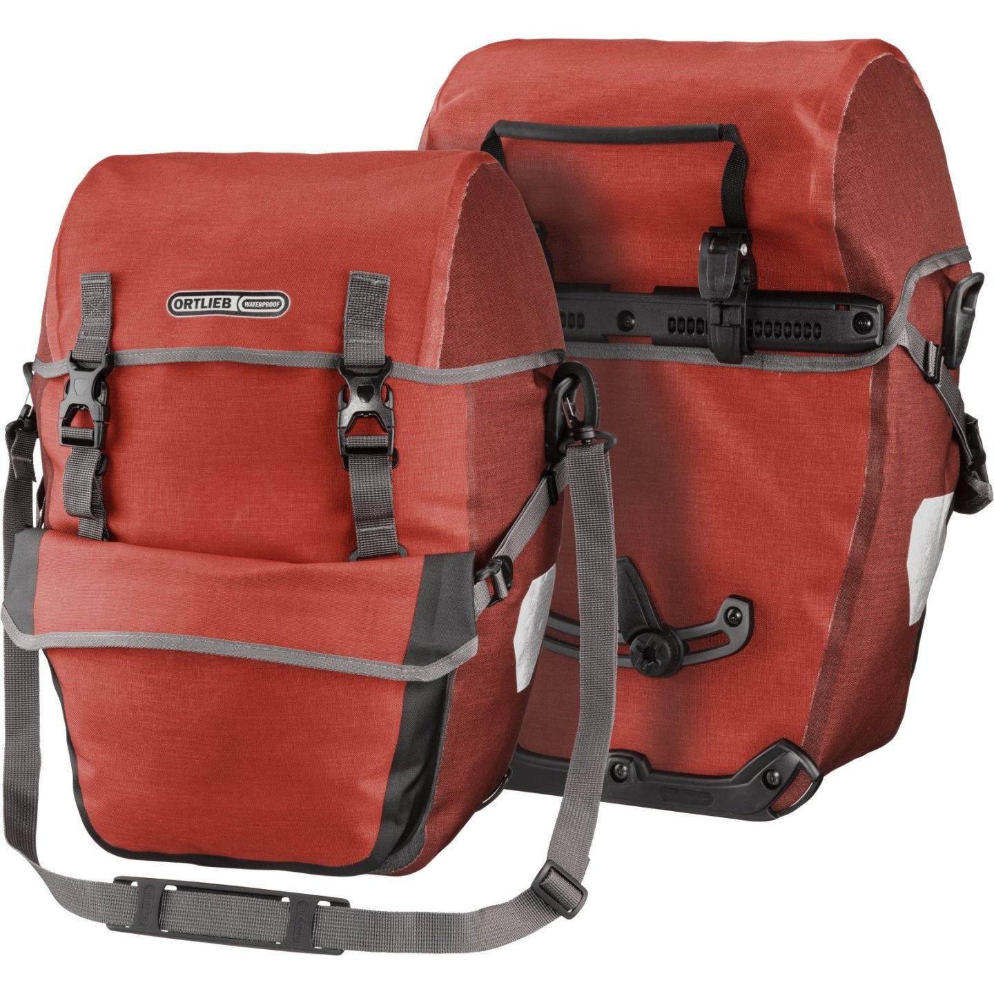 ORTLIEB Sacoche Porte-Bagage (Paire) - Bike-Packer Plus - QL2.1 - 2x21L - salsa-dark chili