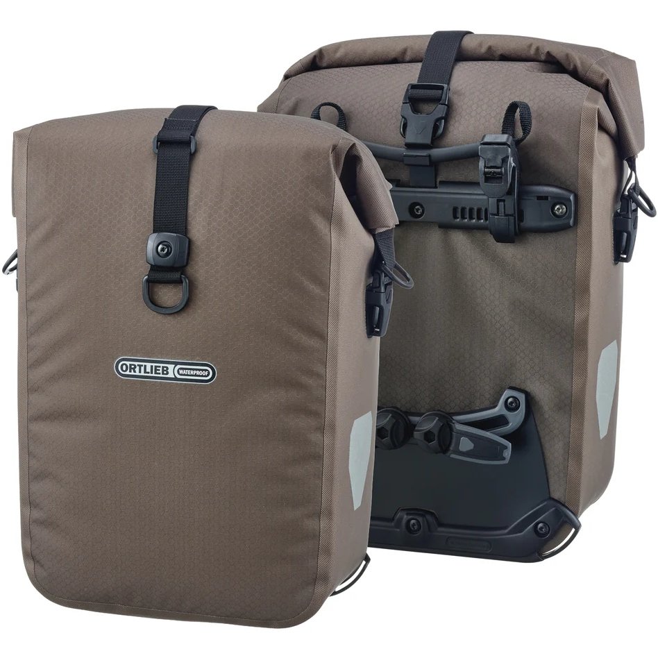 ORTLIEB Sacocche Vélo (Paire) - Gravel-Pack - QL2.2 - 2x14.5L - dark sand