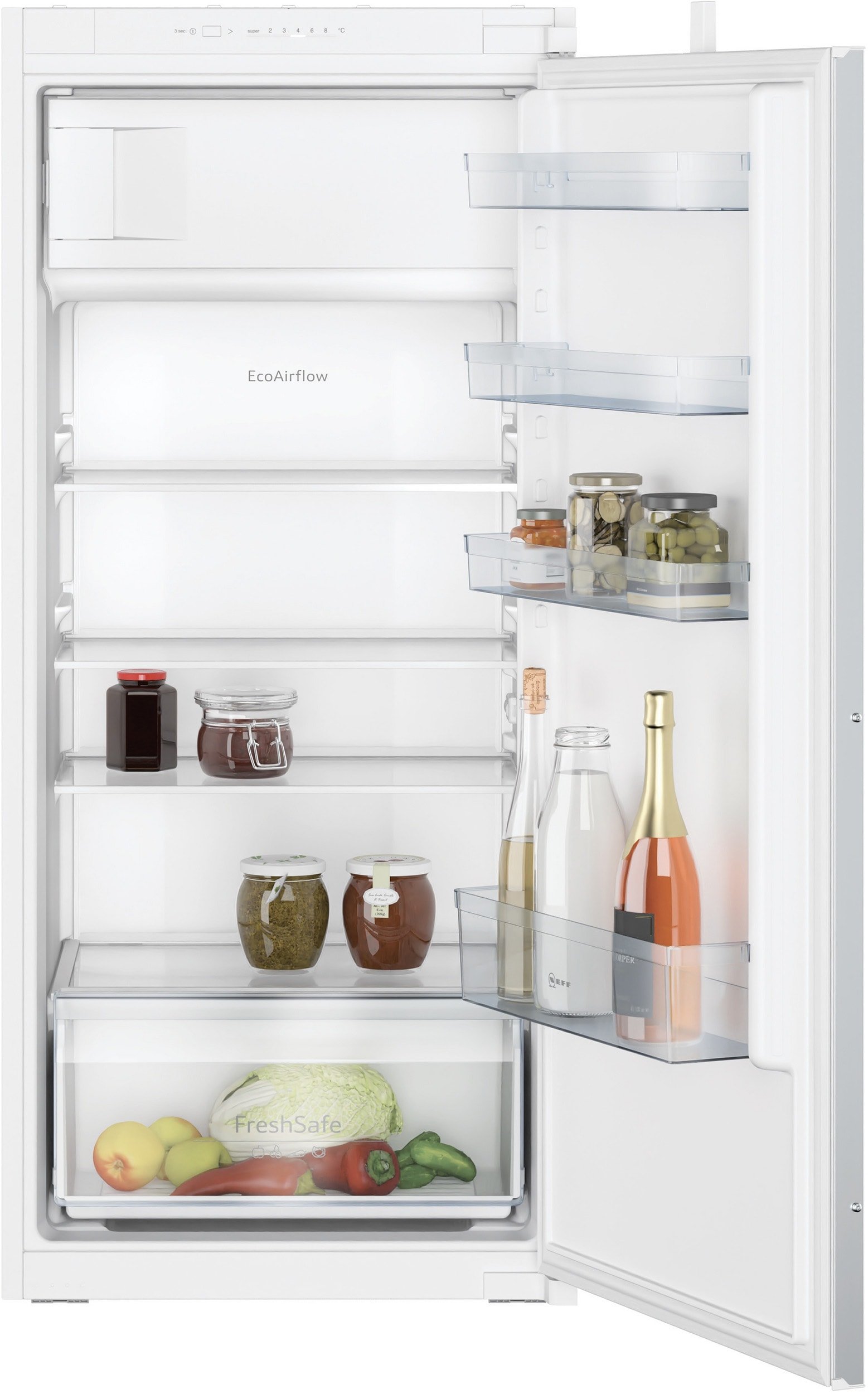 NEFF - Réfrigérateur encastrable 1 porte KI2421SE0 N30 Fresh Safe, Eco Air Flow,187L, 35db