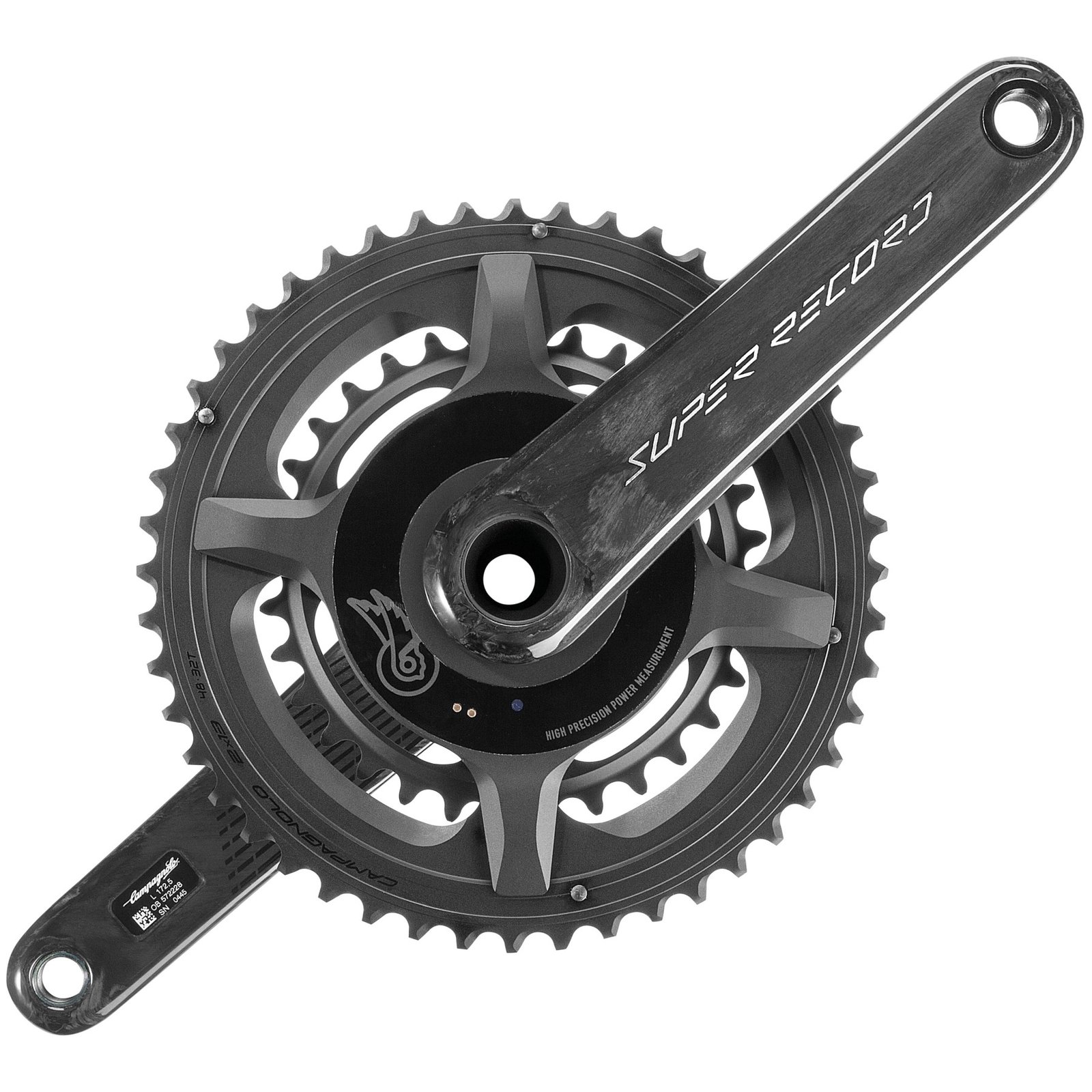 Campagnolo Jeu de Manivelle avec Wattmètre - Super Record 13 - Carbon | Ultra Torque | 2x13 Vitesses