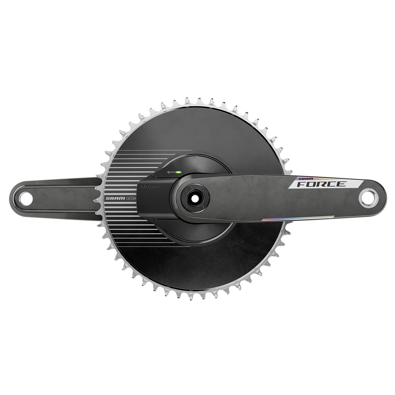 SRAM Jeu de Manivelle de Wattmètre FORCE 1 AXS Aero | DUB | 1x12-vitesses | E1 - 50 Dents