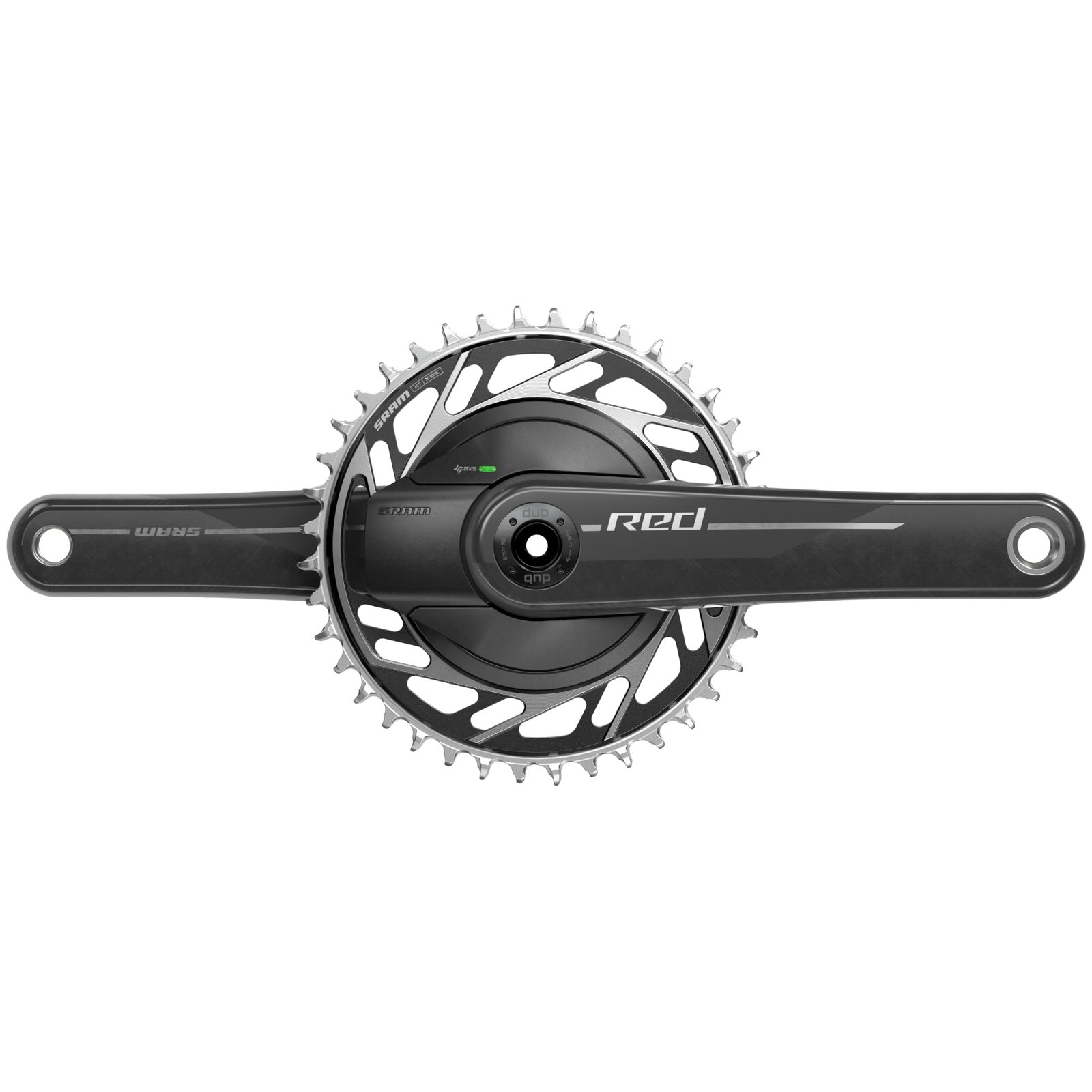 SRAM Jeu de Manivelle à Wattmètre - RED XPLR - Carbon | AXS | DUB | Wide | 1x 12/13 Vitesses | E1 - 160mm | 165mm | 167.5mm