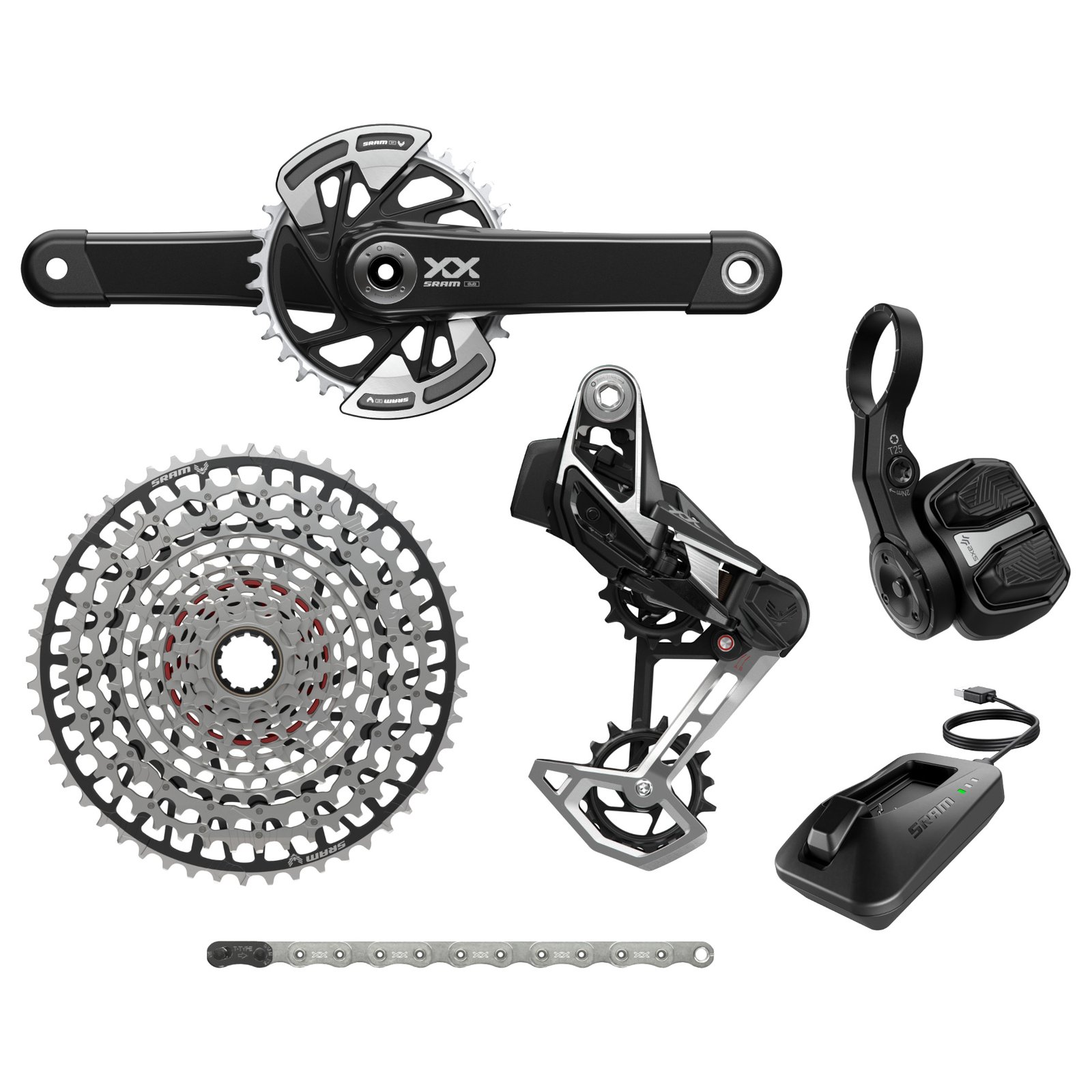 SRAM Groupe de Dérailleur - XX Eagle Transmission - AXS | T-Type | D1