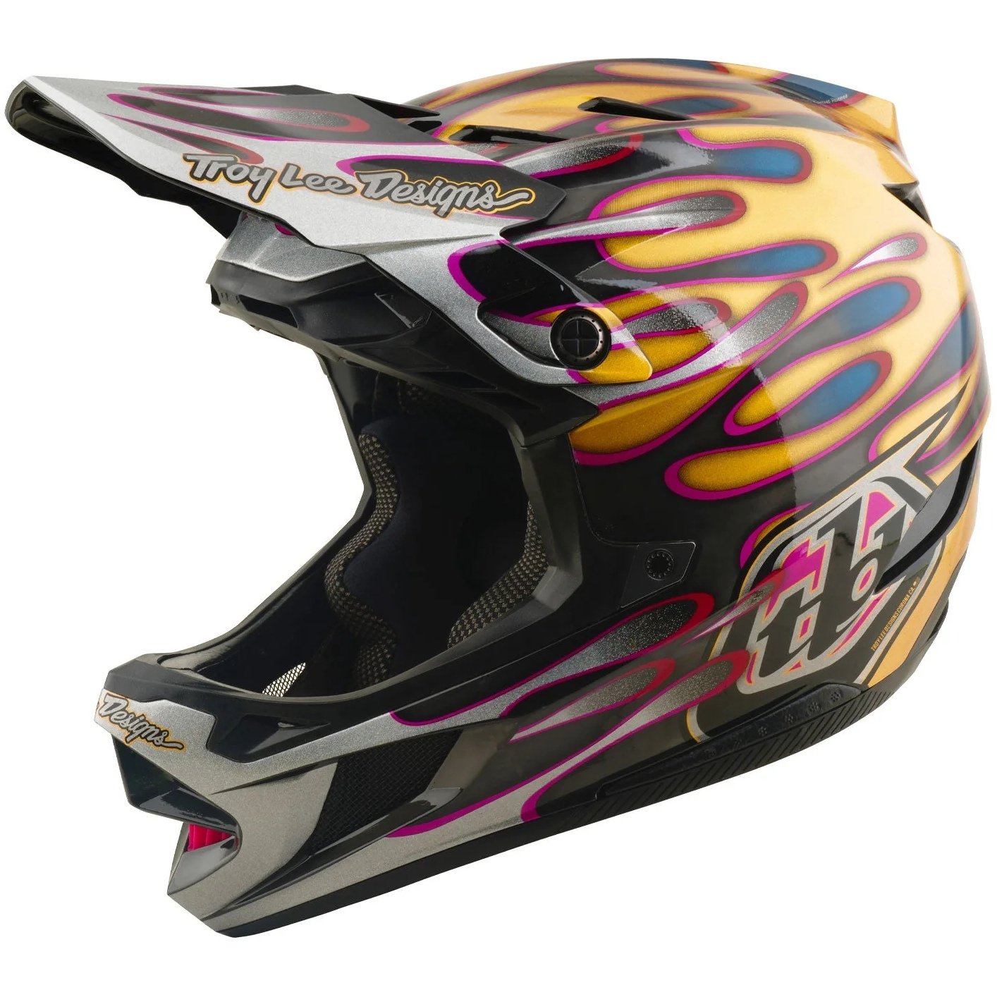 Troy Lee Designs Casque - D4 Carbon MIPS - Overspray Gold/Black
